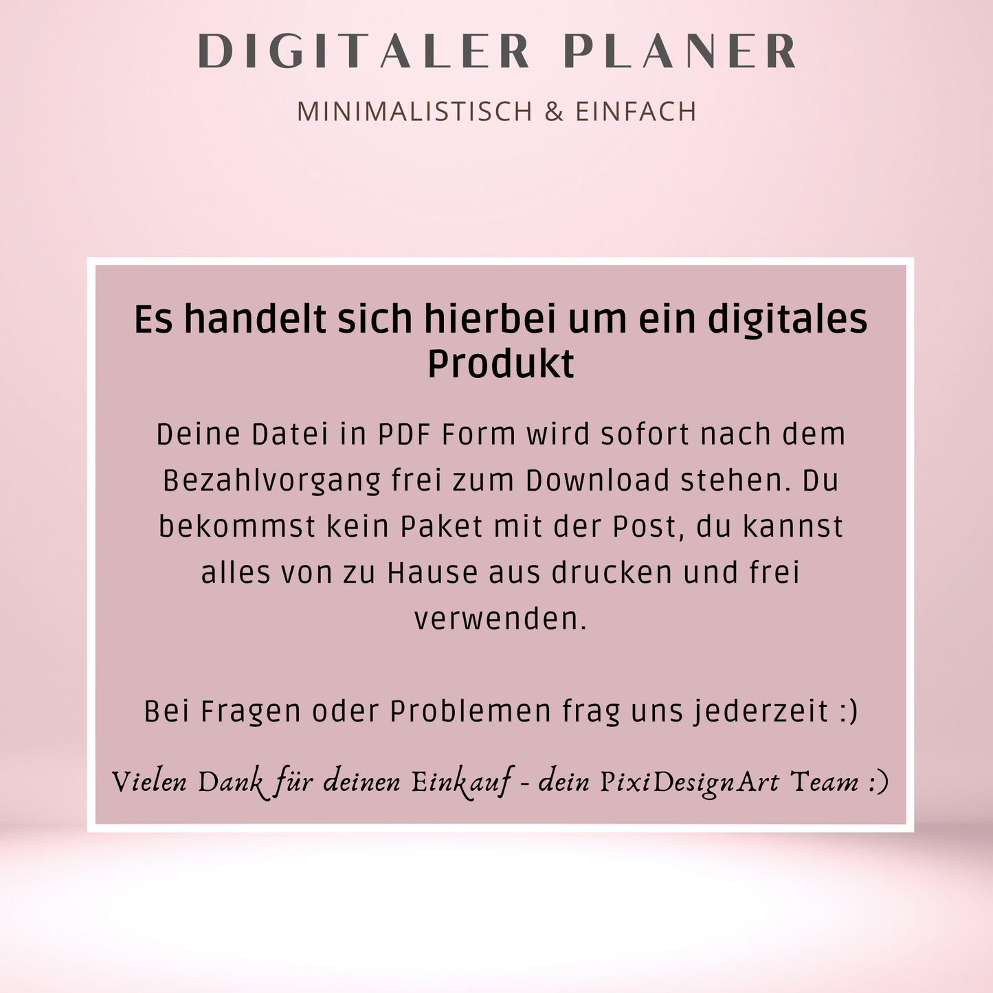 Digitaler Budgetplaner, rosa