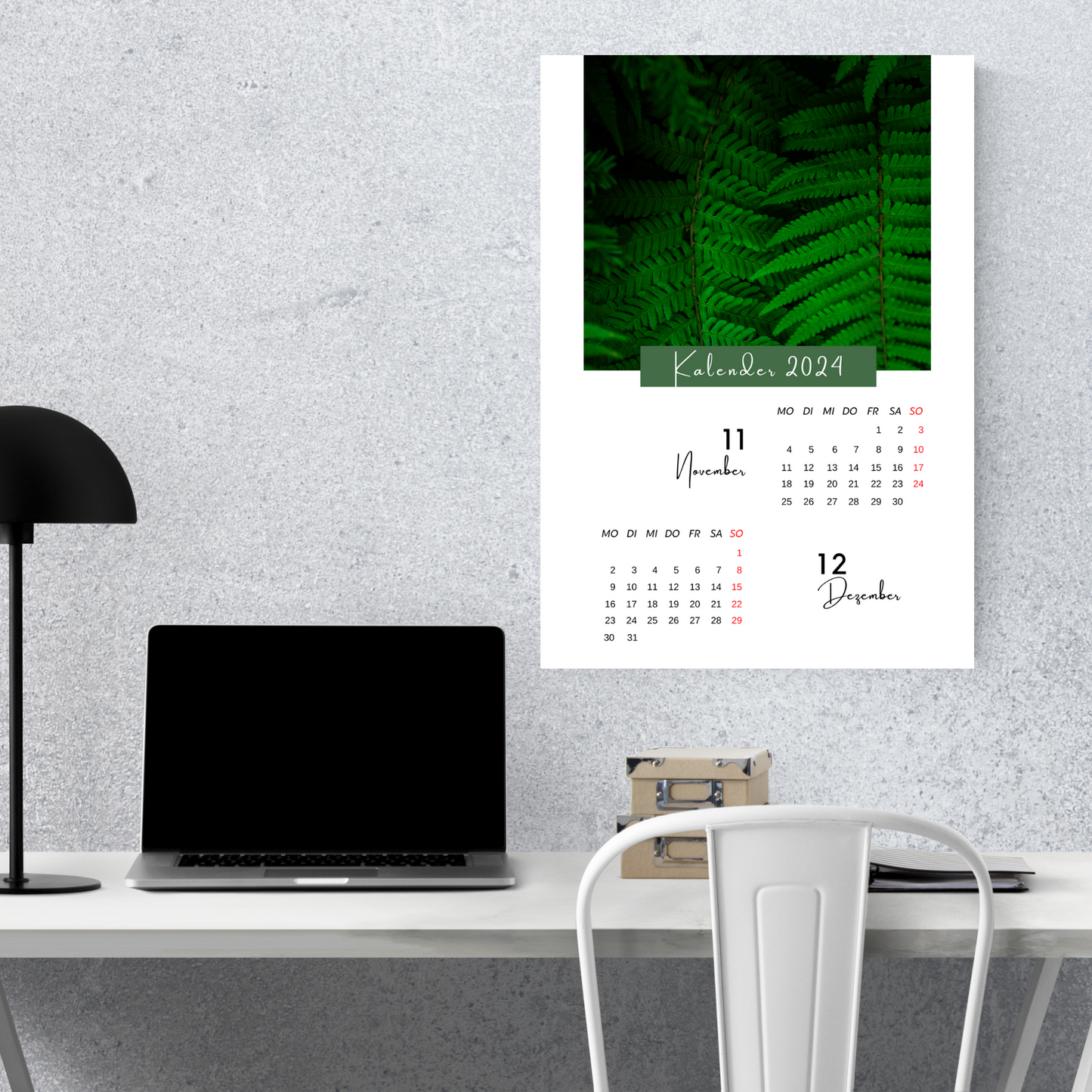 Kalender 2024, Farn
