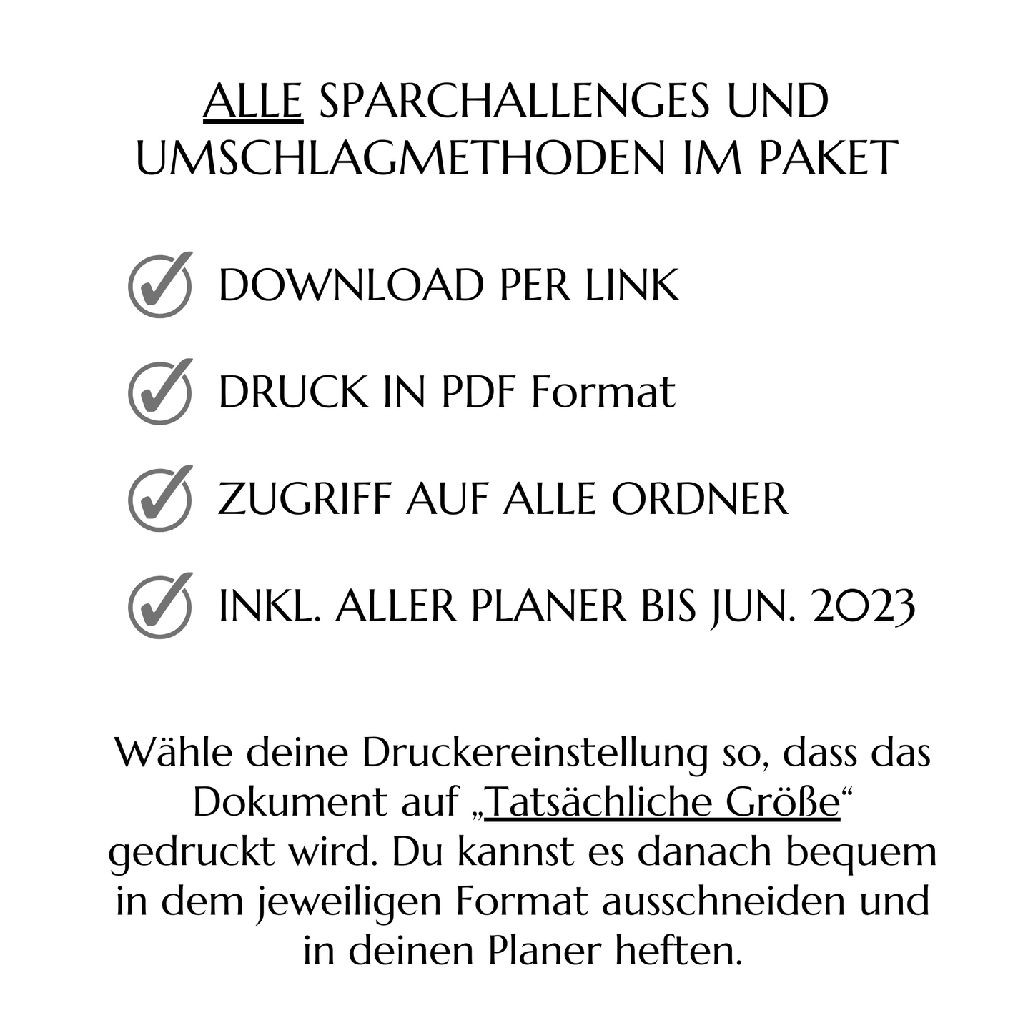 Shop-Paket - Challenges & Umschlagmethoden