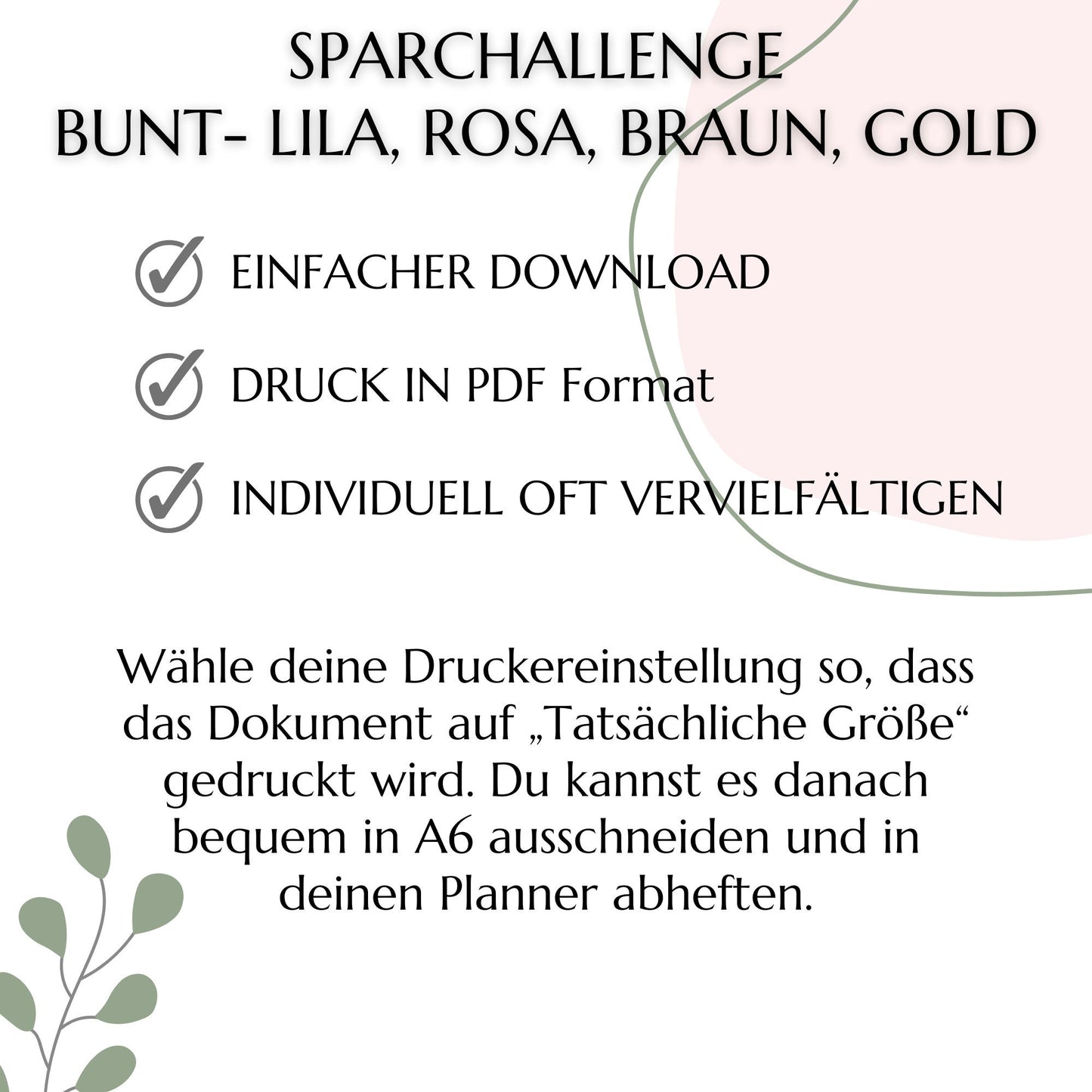 Sparchallenge 5 Euro, bunt