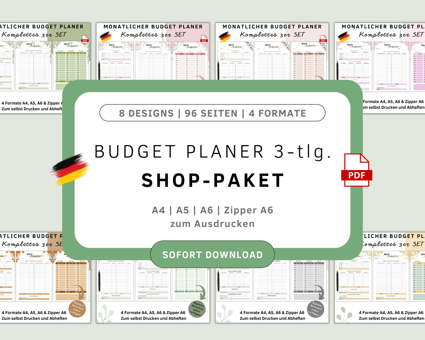 Shop-Paket - 3tlg. Budget-Planer