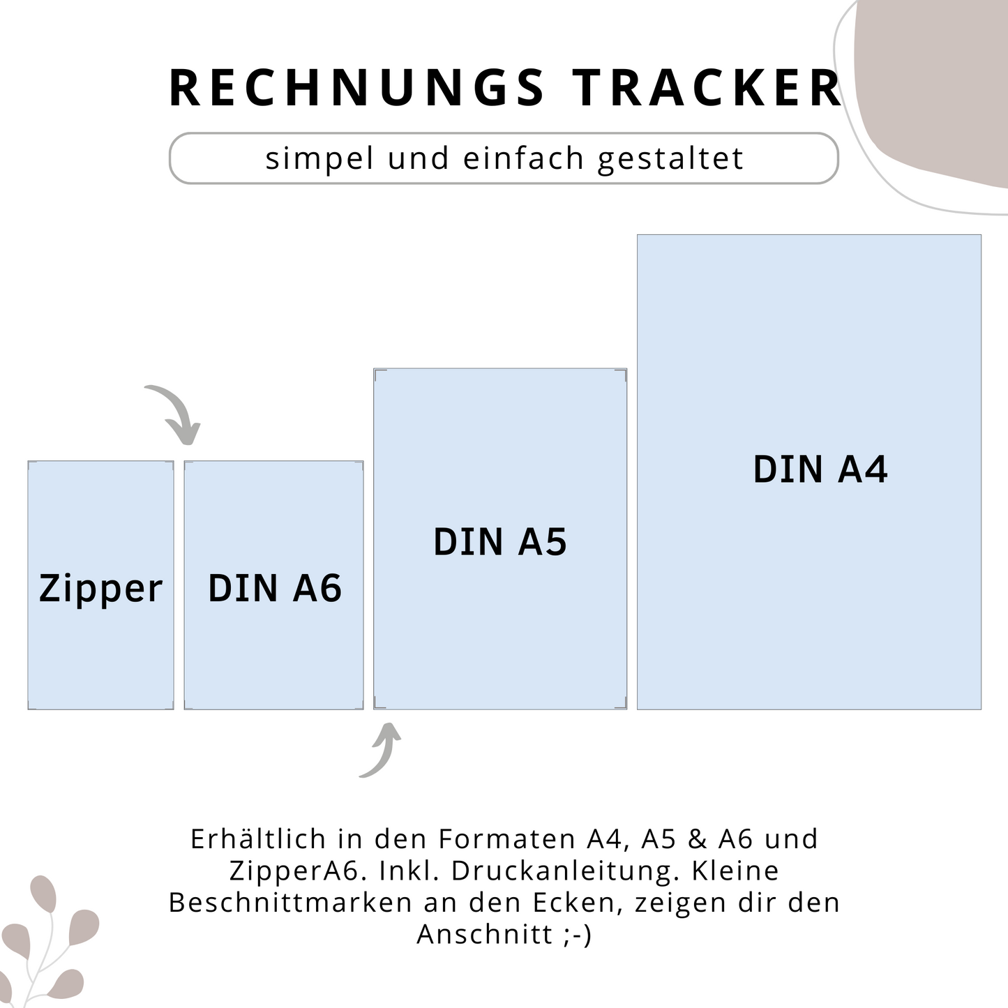 Rechnungs-Tracker, 3 Versionen