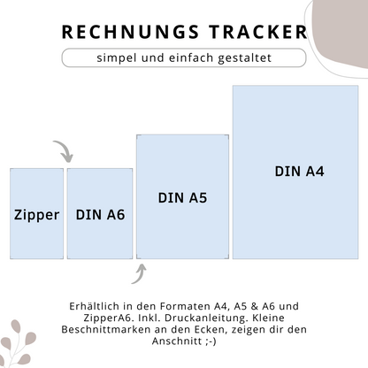 Rechnungs-Tracker, 3 Versionen