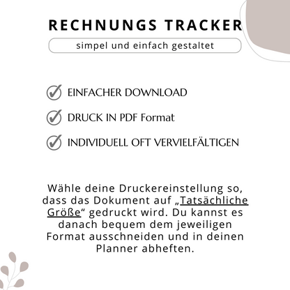 Rechnungs-Tracker, 3 Versionen