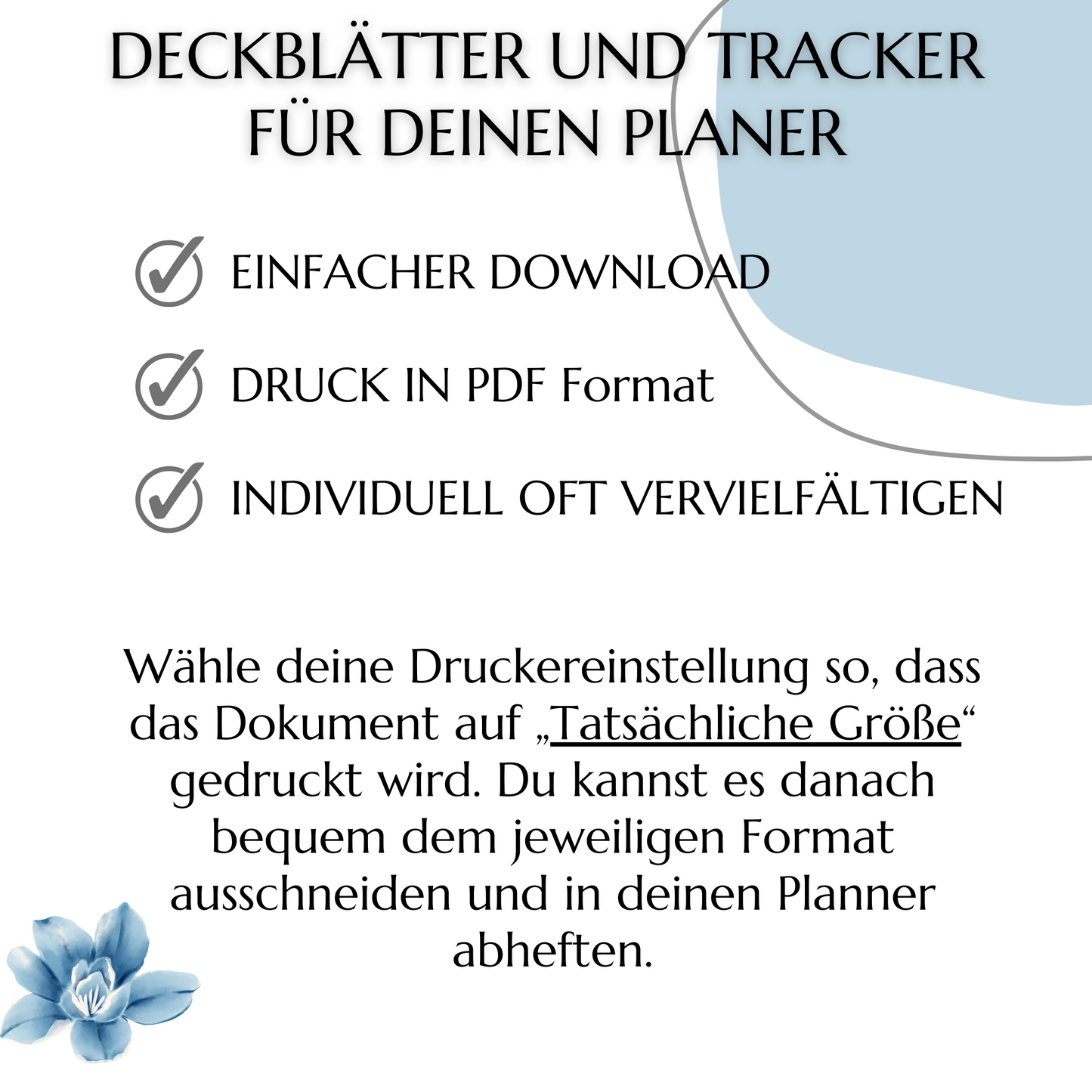 Umschlagmethode  - 46 Deckblätter, blau