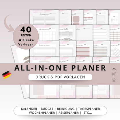 Haushaltsplaner & Kalender 2024, SET Deutsch