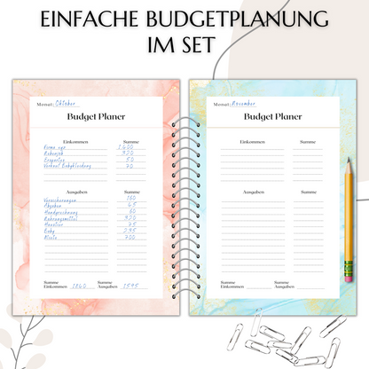 Budget Planer simple bunt