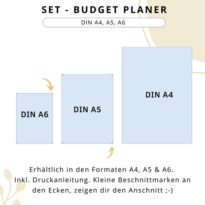 Budget Planer Einsteiger, 4 Varianten, gelb