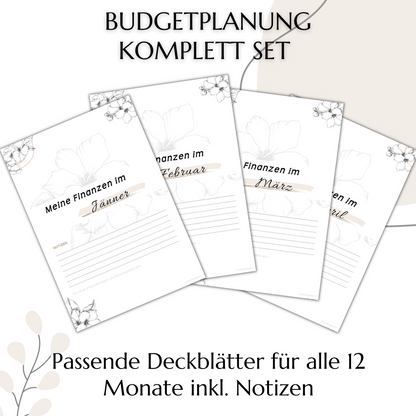 Budget Planer & Deckblätter, mediterran