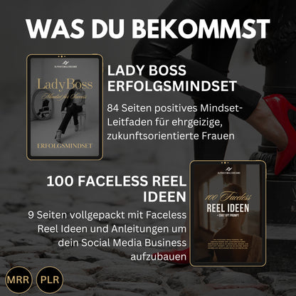 Faceless digitales Marketing MRR SET, digitale Produkte, Master-Resell-Rechte, digitales Marketing, Verkaufe Social Media +Bonus,