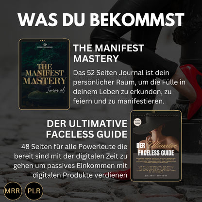 Faceless digitales Marketing MRR SET, digitale Produkte, Master-Resell-Rechte, digitales Marketing, Verkaufe Social Media +Bonus,
