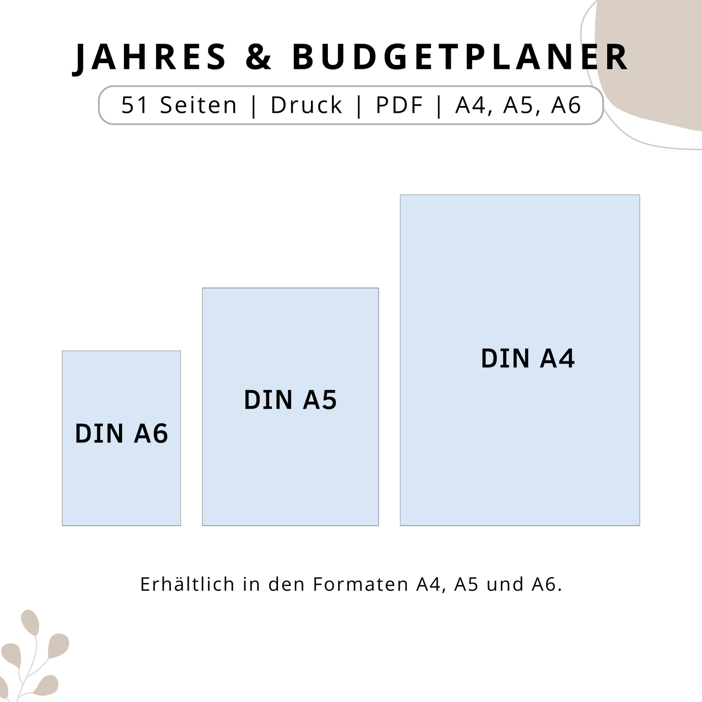 Budget- & Jahresplaner im SET, Deutsch