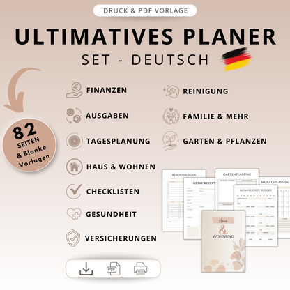 Mega Planer-Set, Deutsch