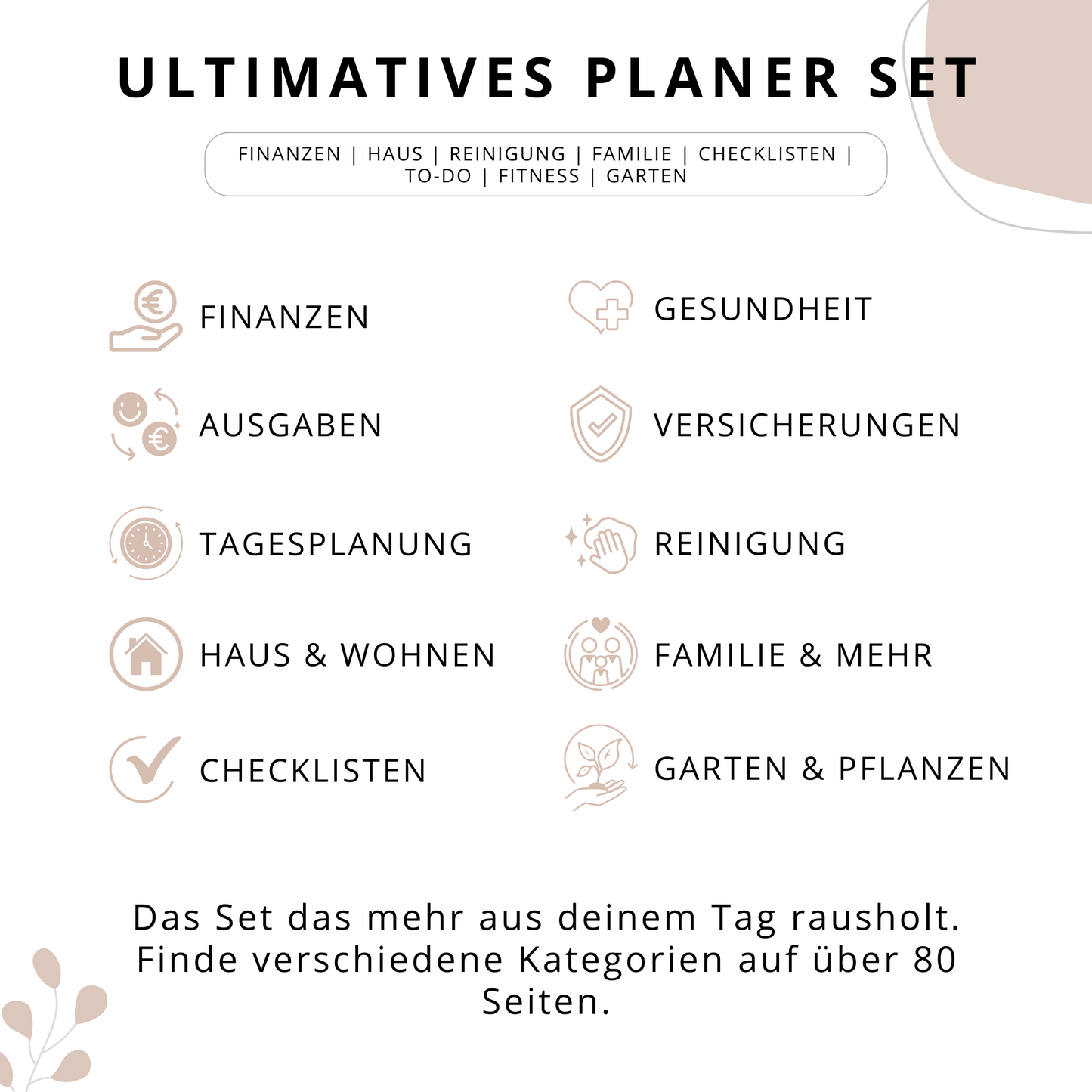 Mega Planer-Set, Deutsch