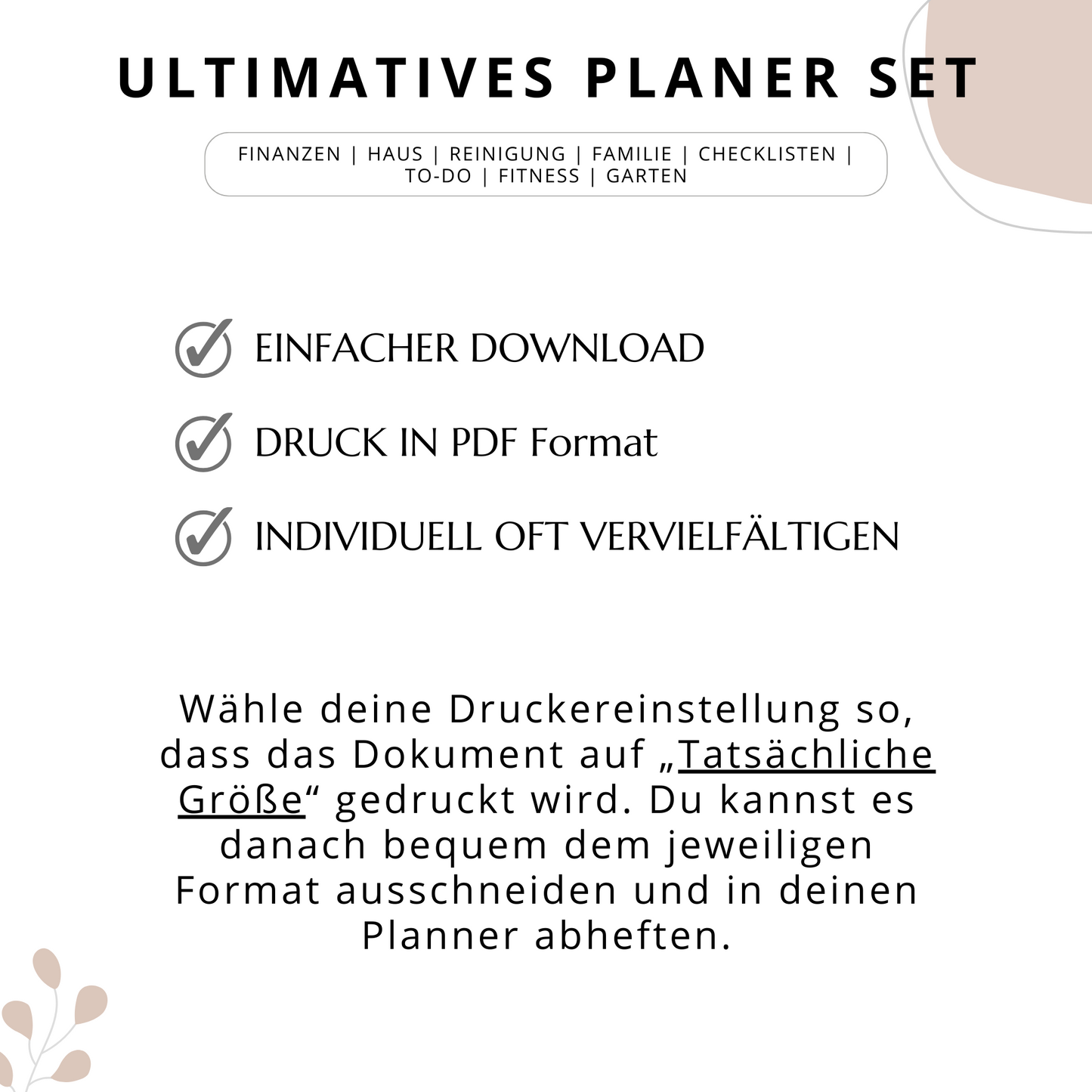 Mega Planer-Set, Deutsch