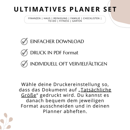 Mega Planer-Set, Deutsch