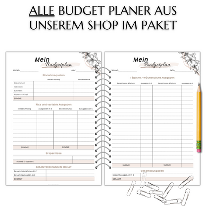 Shop-Paket - Budget Planer