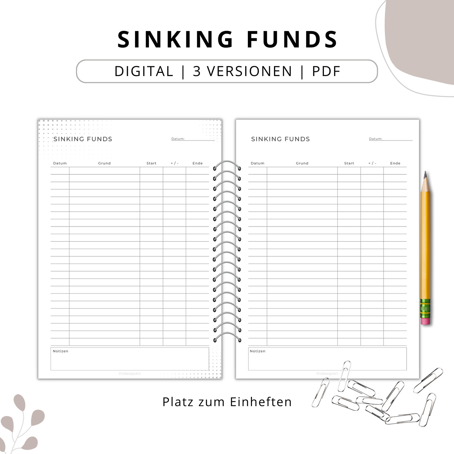 Sinking Funds Tracker II