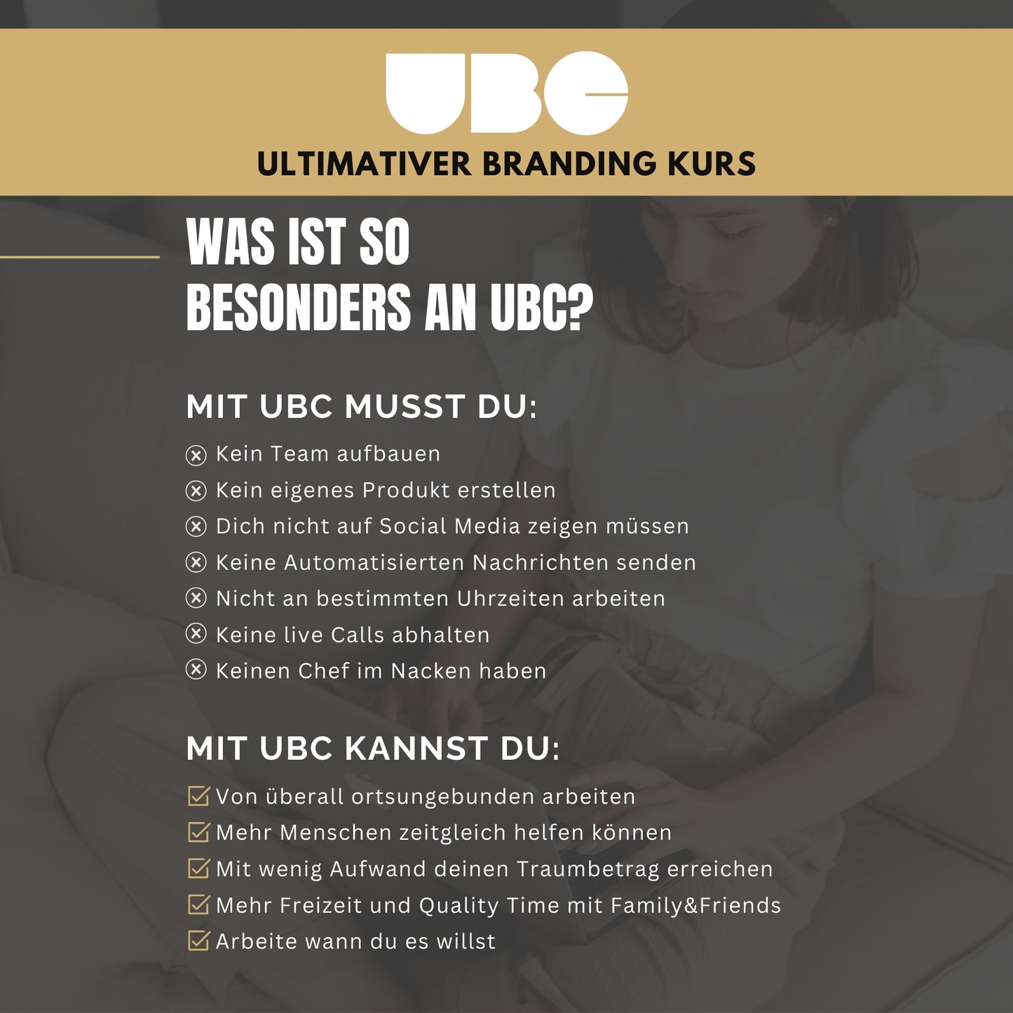 UBC Kurs Deutsch "Ultimativer Branding Kurs" MRR, Master Weiterverkaufsrechte, MRR Deutsch, Faceless digitale Produkte, passives Einkommen