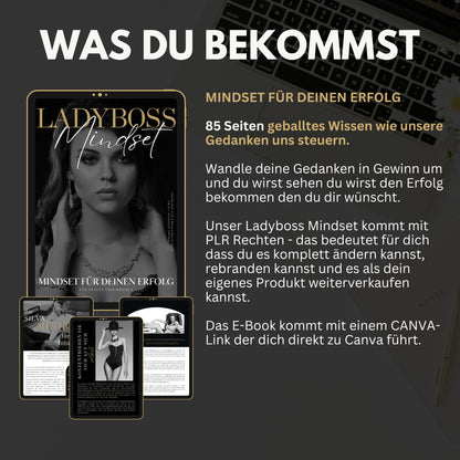 Womenpreneur Mindset, MRR Deutsch, Weiterverkaufsrechte, digitales Produkt PLR & Wiederverkaufsrecht | e-book | Frauen Erfolg Social Media