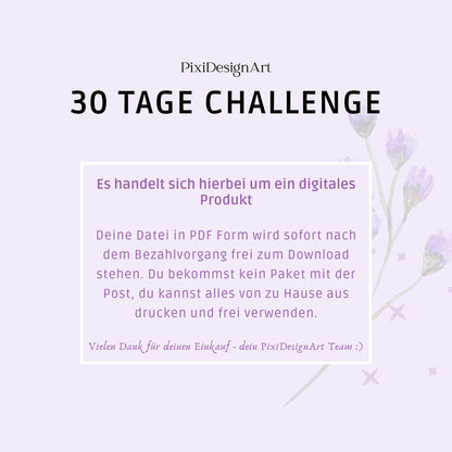 Challenge lila - 30 Tage