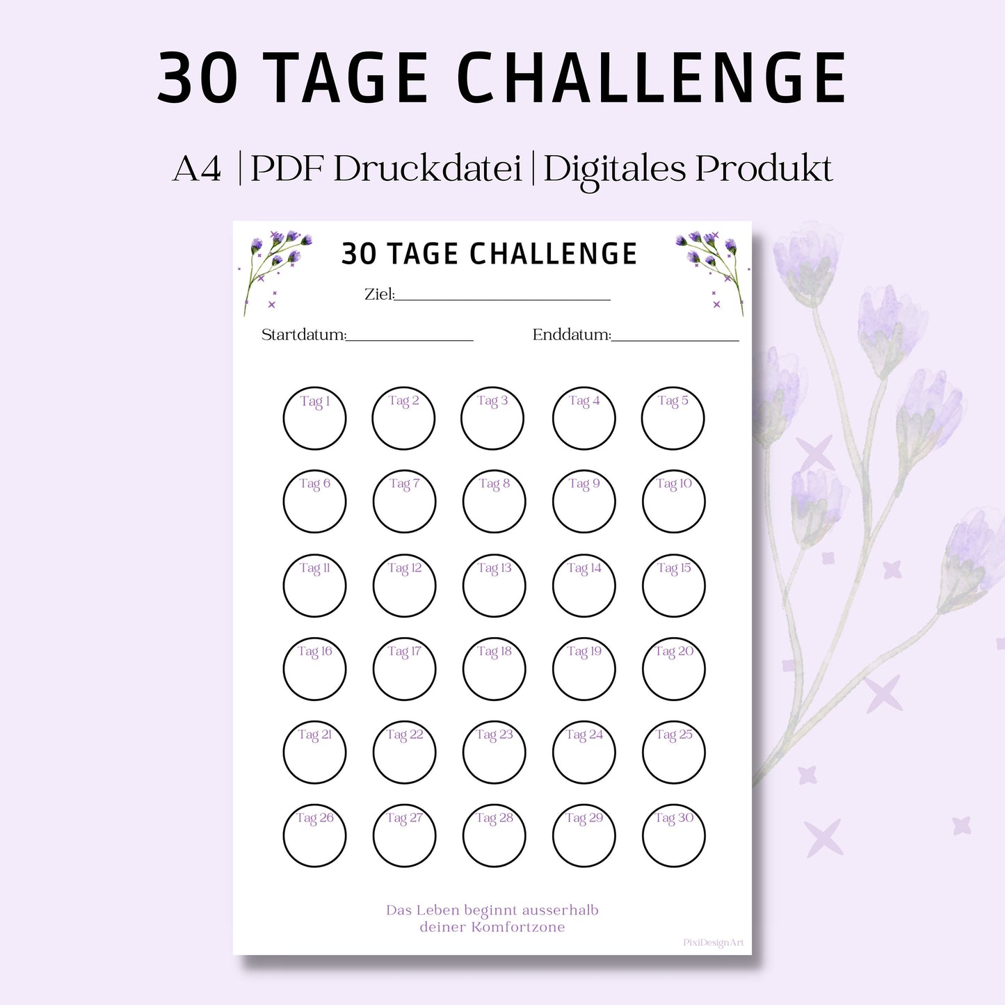 Challenge lila - 30 Tage