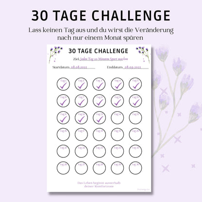 Challenge lila - 30 Tage