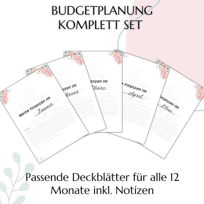 Budget Planer &  Deckblätter rosa