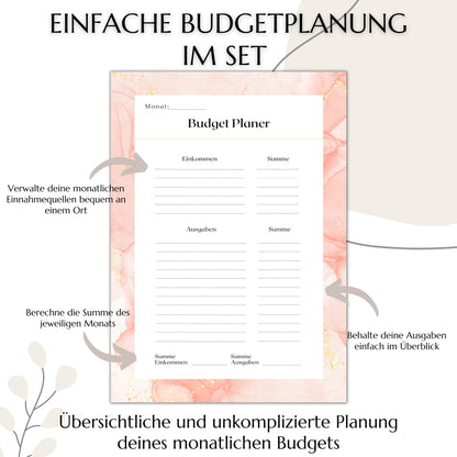 Budget Planer simple bunt