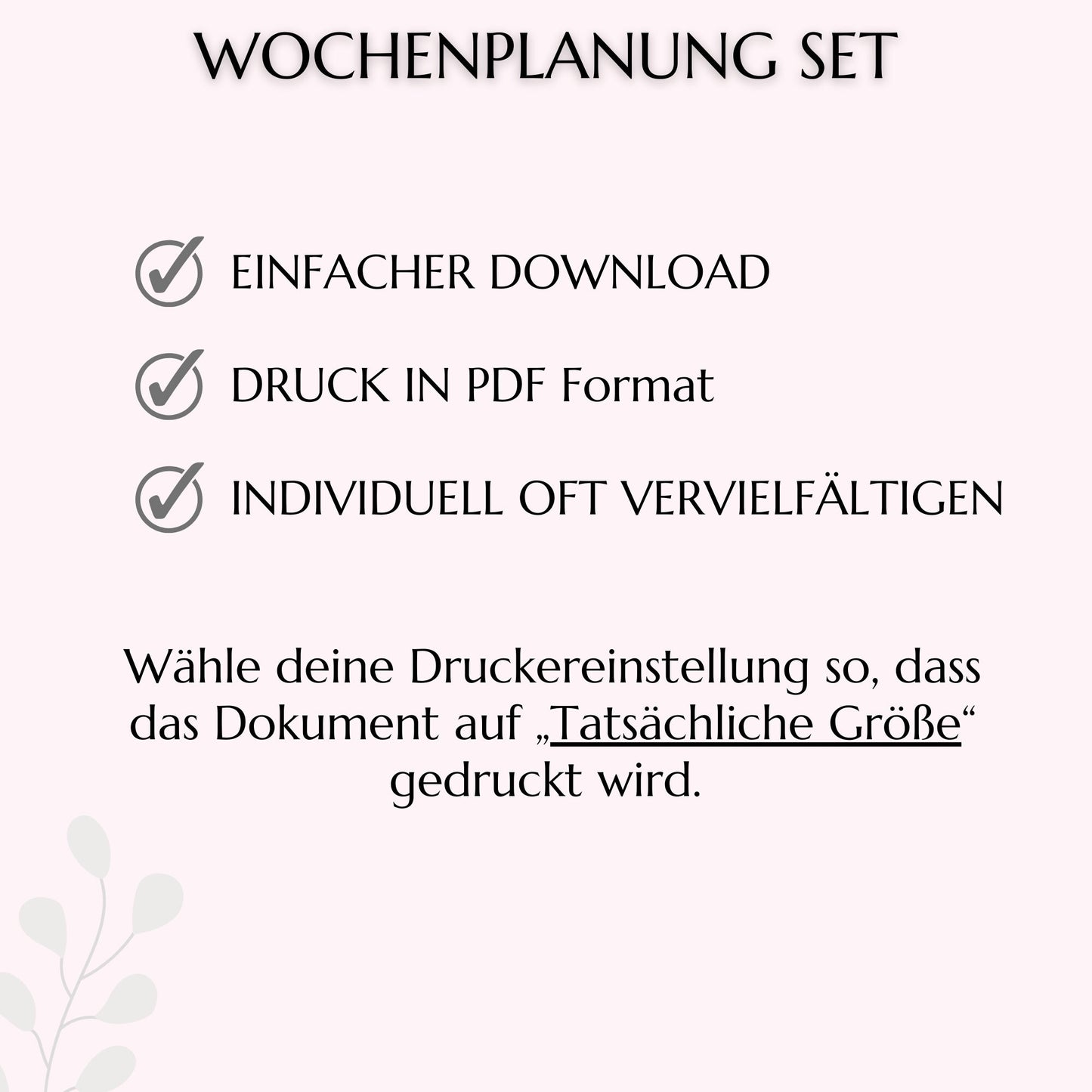 Wochenplaner Set I, 5 Farben