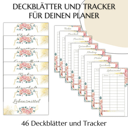 Umschlagmethode  - 46 Deckblätter, golden