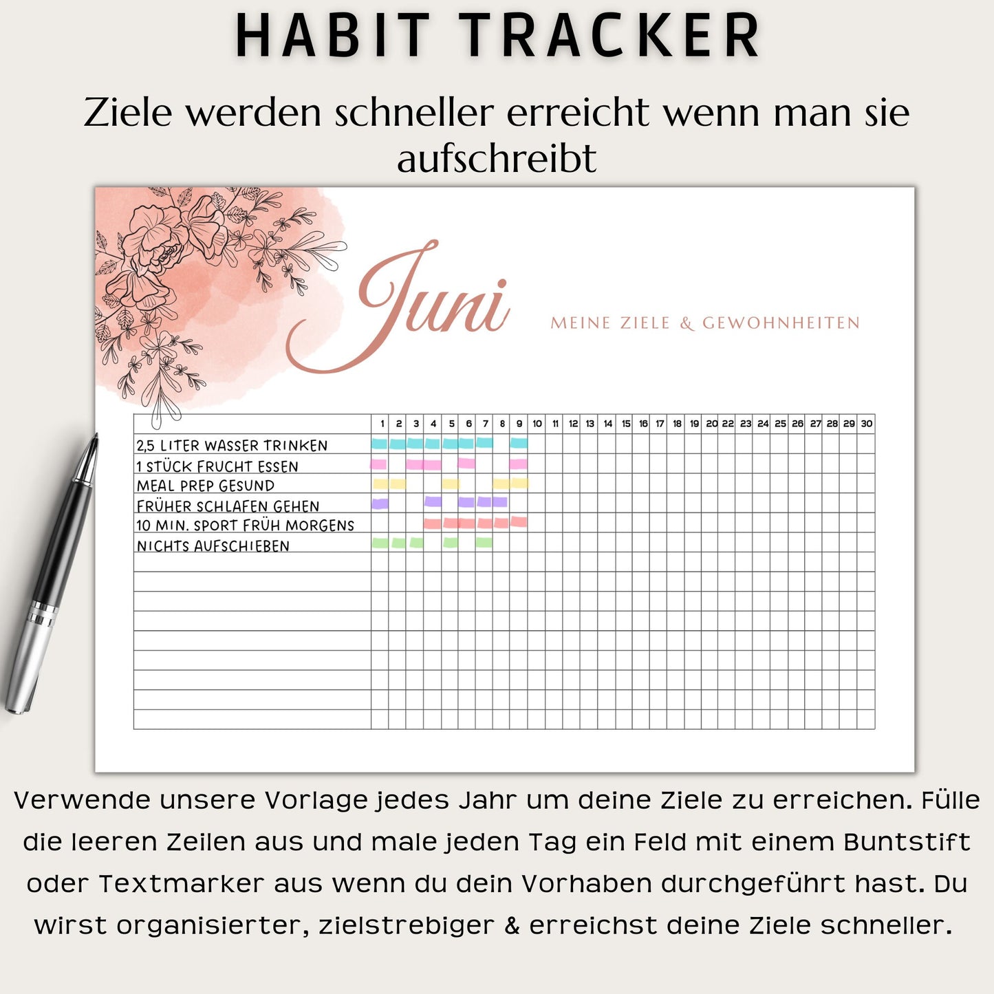 Habit Tracker - Ziele setzen I