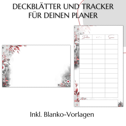 Umschlagmethode  - 46 Deckblätter, rot