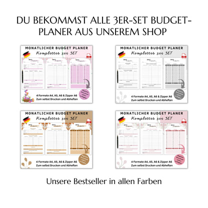 Shop-Paket - 3tlg. Budget-Planer
