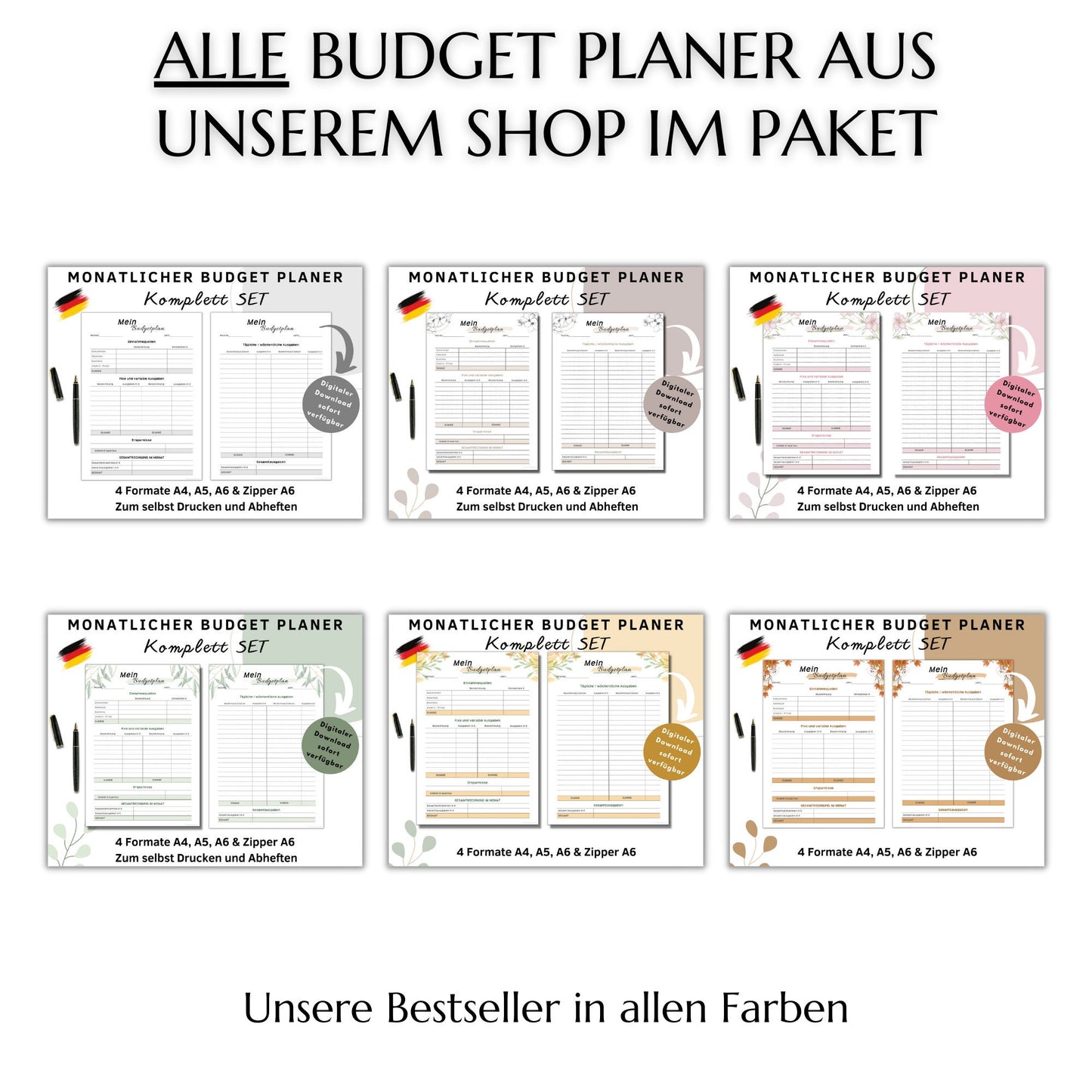 Shop-Paket - Budget Planer