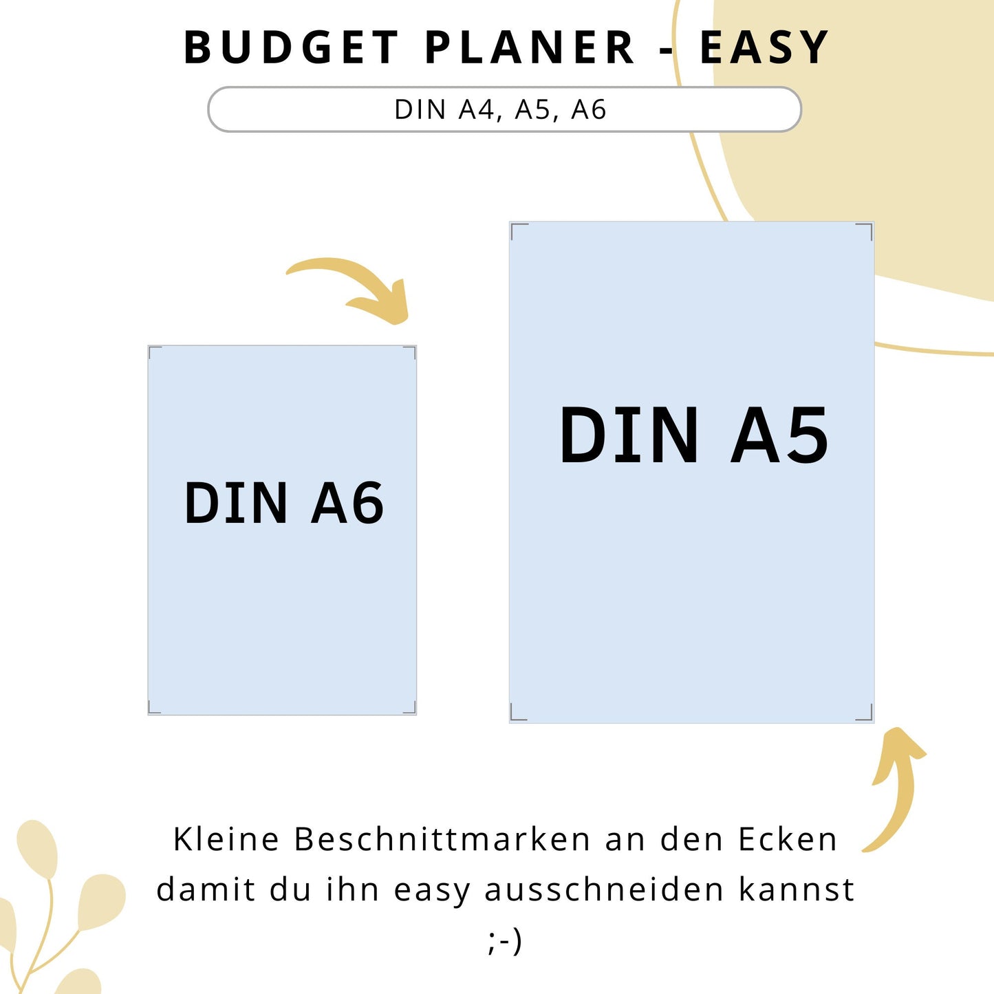 Budget Planer Easy, gelb