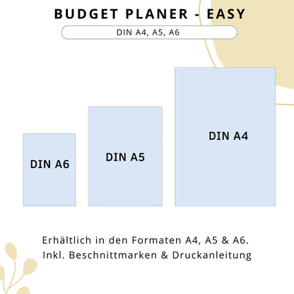 Budget Planer Easy, gelb