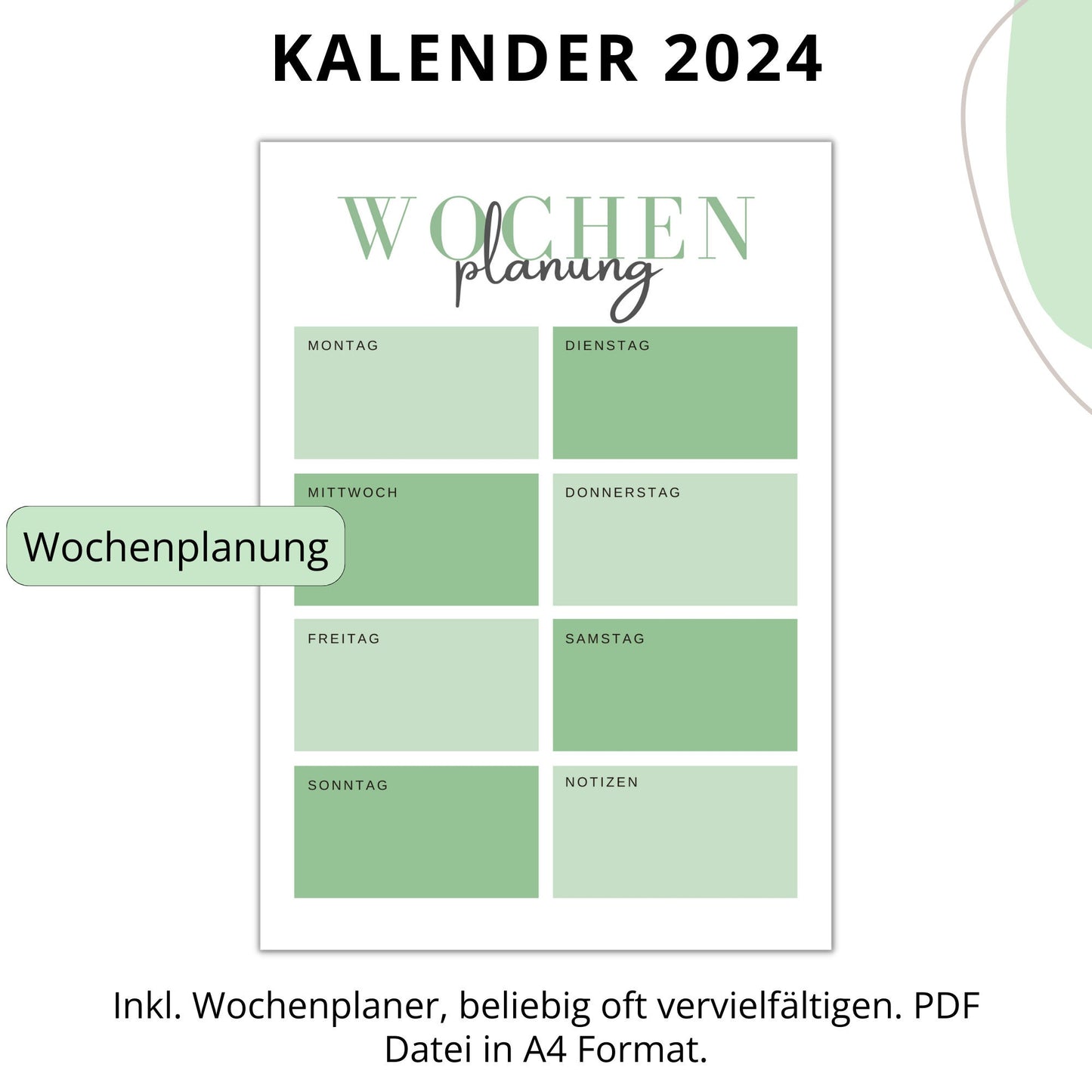 Kalender 2024, Farn