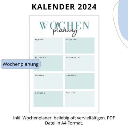 Kalender 2024, Ocean