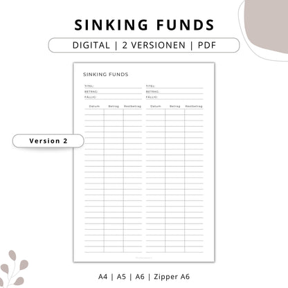 Sinking Funds Tracker