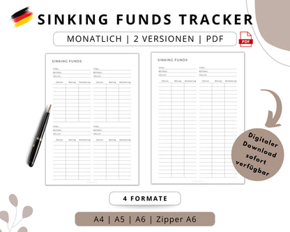 Sinking Funds Tracker