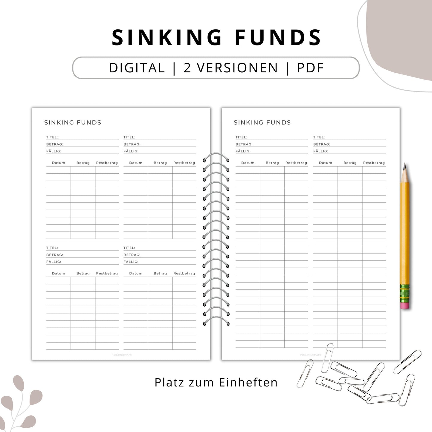 Sinking Funds Tracker