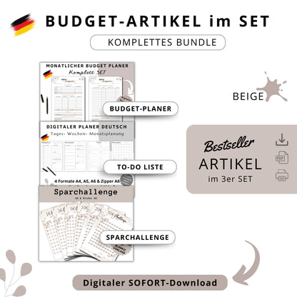 SET - 3er Paket Planer braun